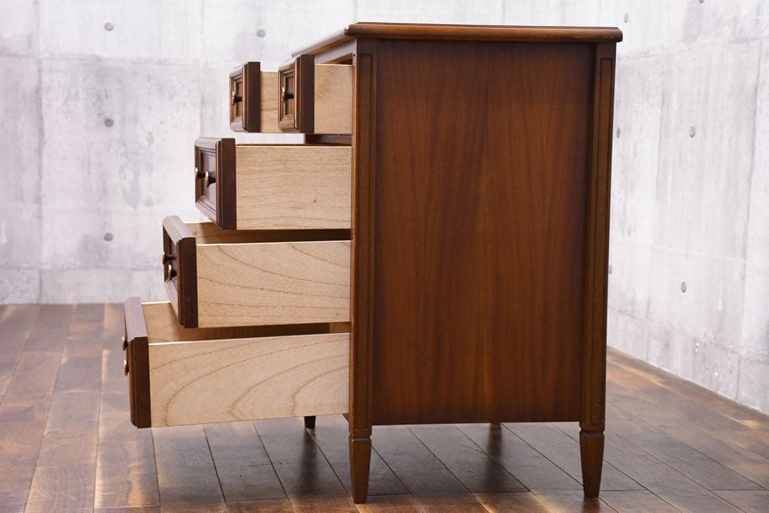 EBK82 東海家具 KENT ケントシリーズ サイドチェスト 4段 整理タンス