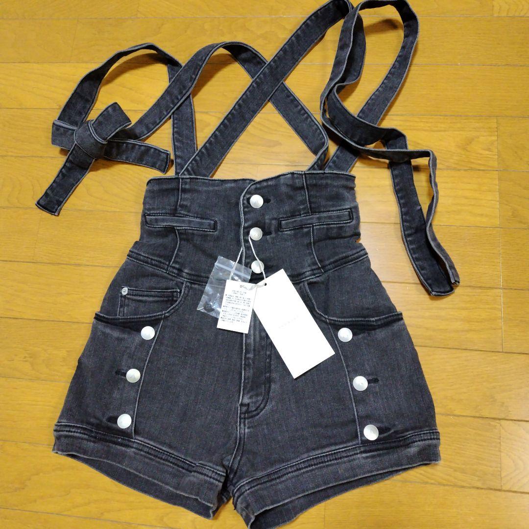 ANDMARY 新品サスペンダー付きショートパンツ