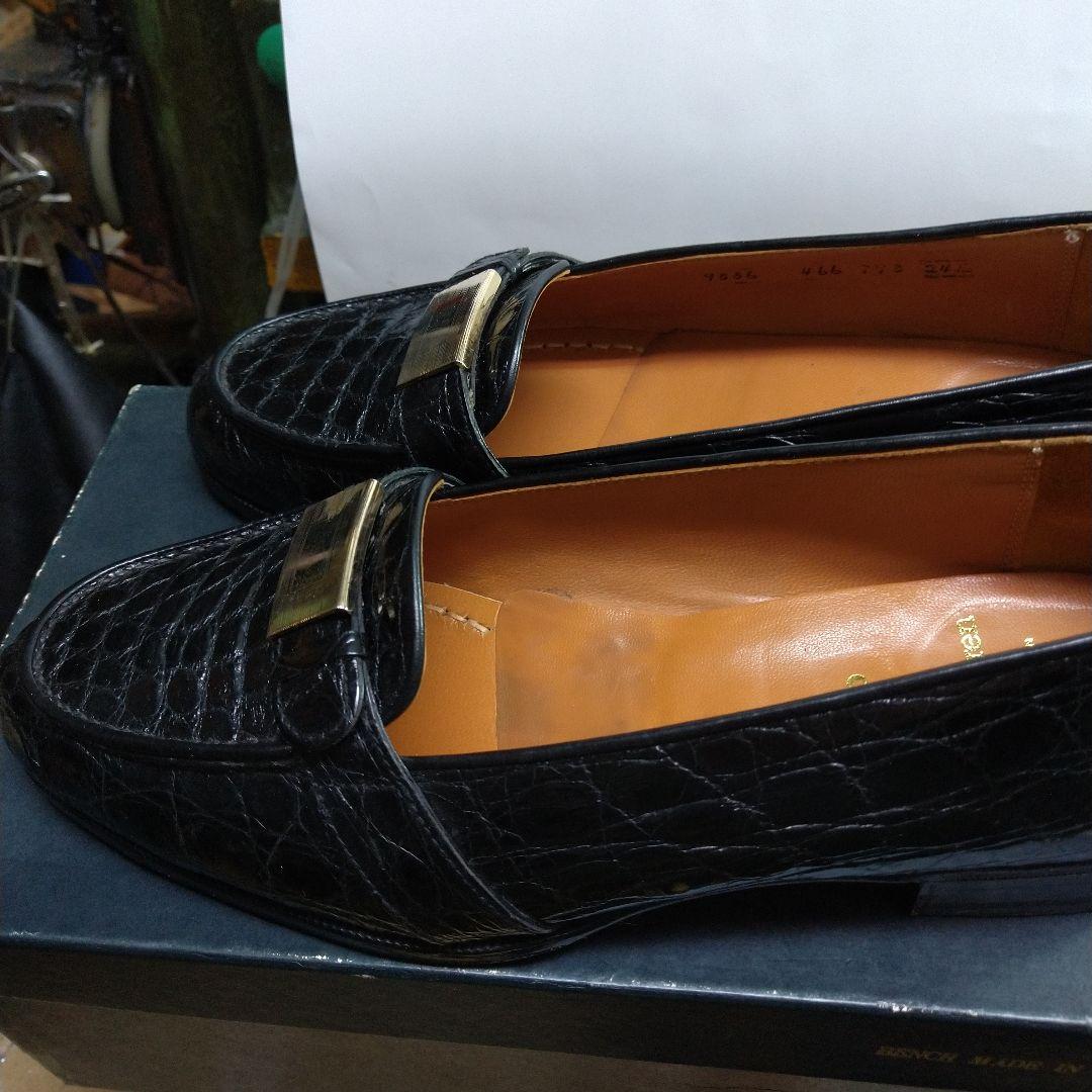 Polo Ralph Lauren ブラックローファー クロコダイル