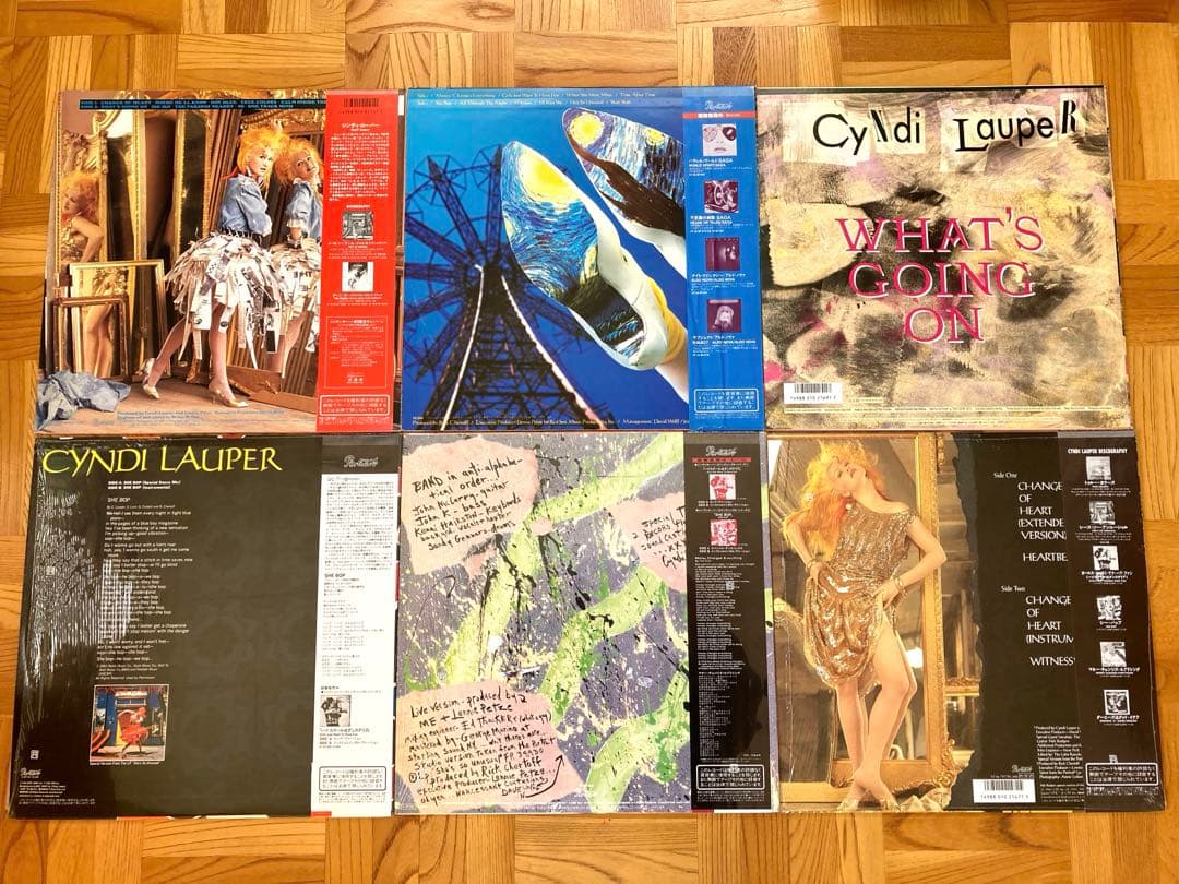 【美品良品】LP＆12 シンディ・ローパー SET /帯／シュリンク残／ポスター