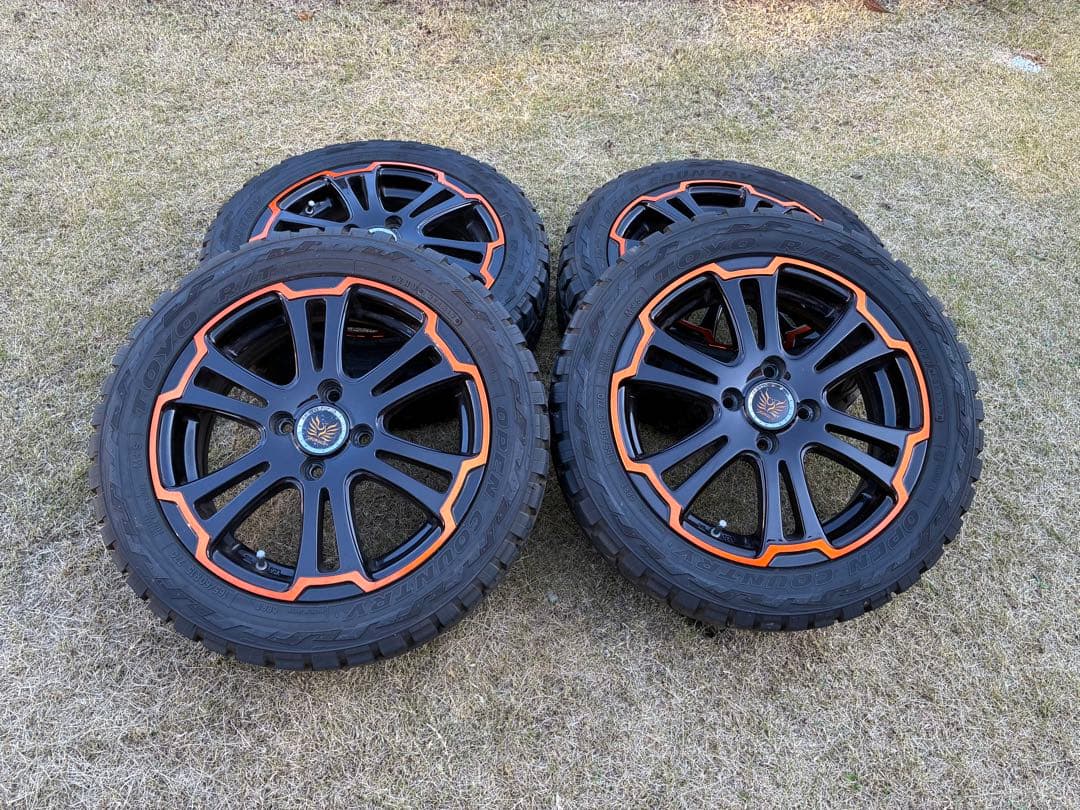 165/60R15 バリ山オープンカントリー アルジェノン フェニーチェ美品！