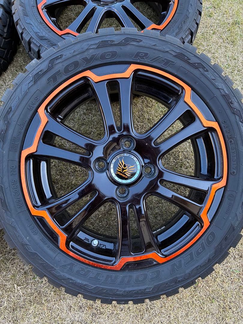 165/60R15 バリ山オープンカントリー アルジェノン フェニーチェ美品！