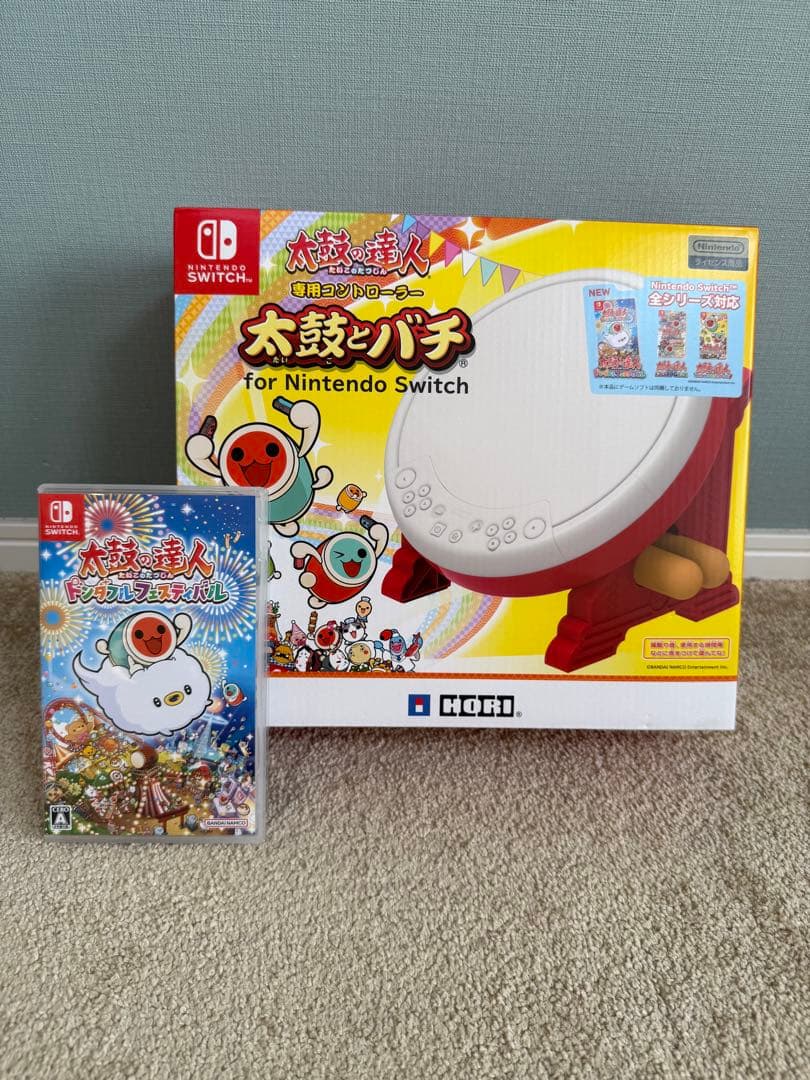 太鼓の達人 Nintendo Switchば～じょん！ 太鼓 と バチ セット