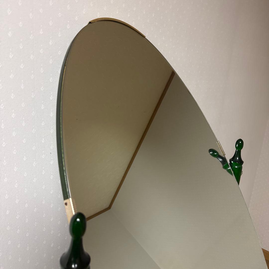 【ぐらつきなし ❗️】アンティーク 昭和レトロ 木製 ドレッサー 鏡台