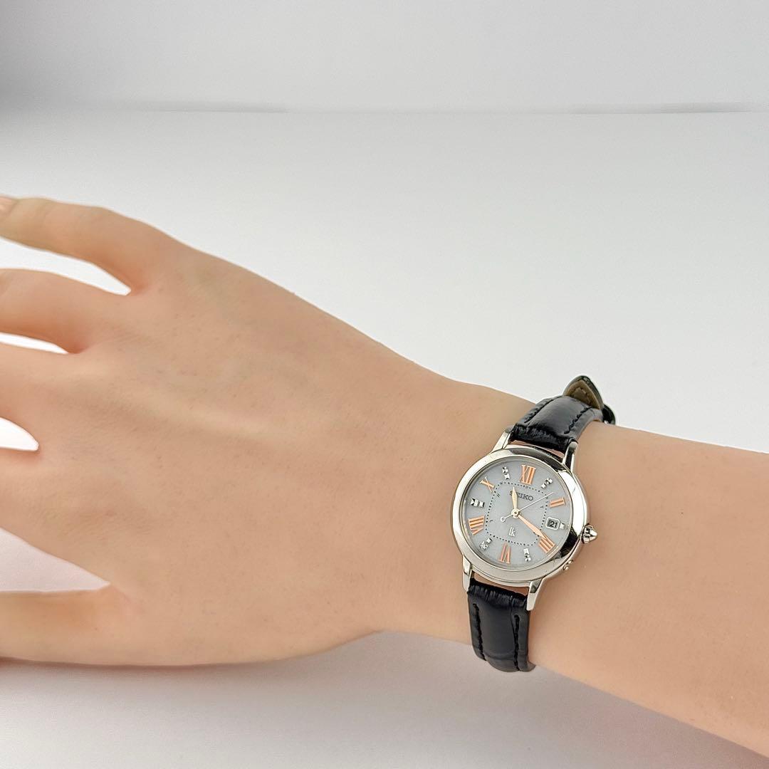 【新品ベルト】518 セイコー ルキア 電波ソーラー 1Pダイヤ レディース