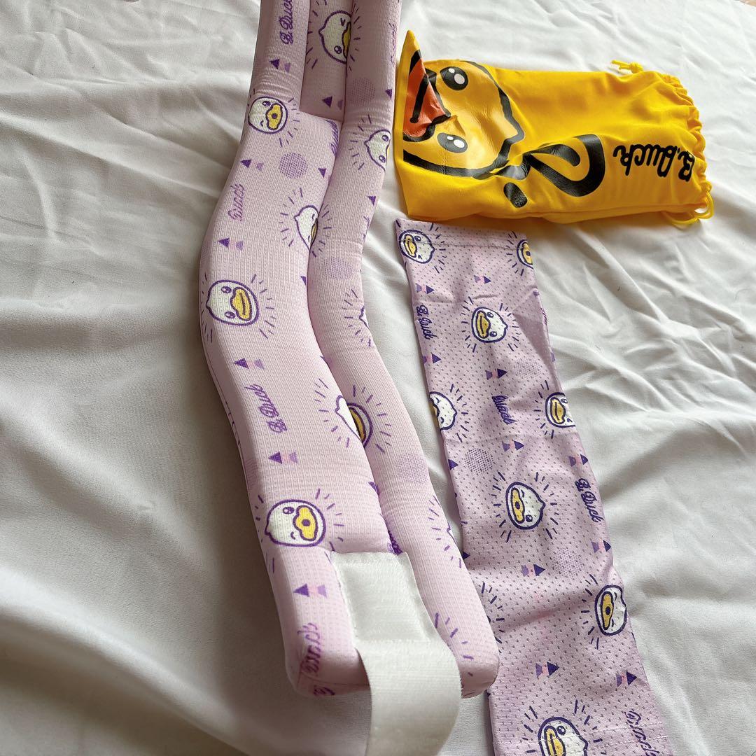 ☆首 頚椎 サポーター ネックカラー 男女兼用 ムラサキ アヒル むらさき