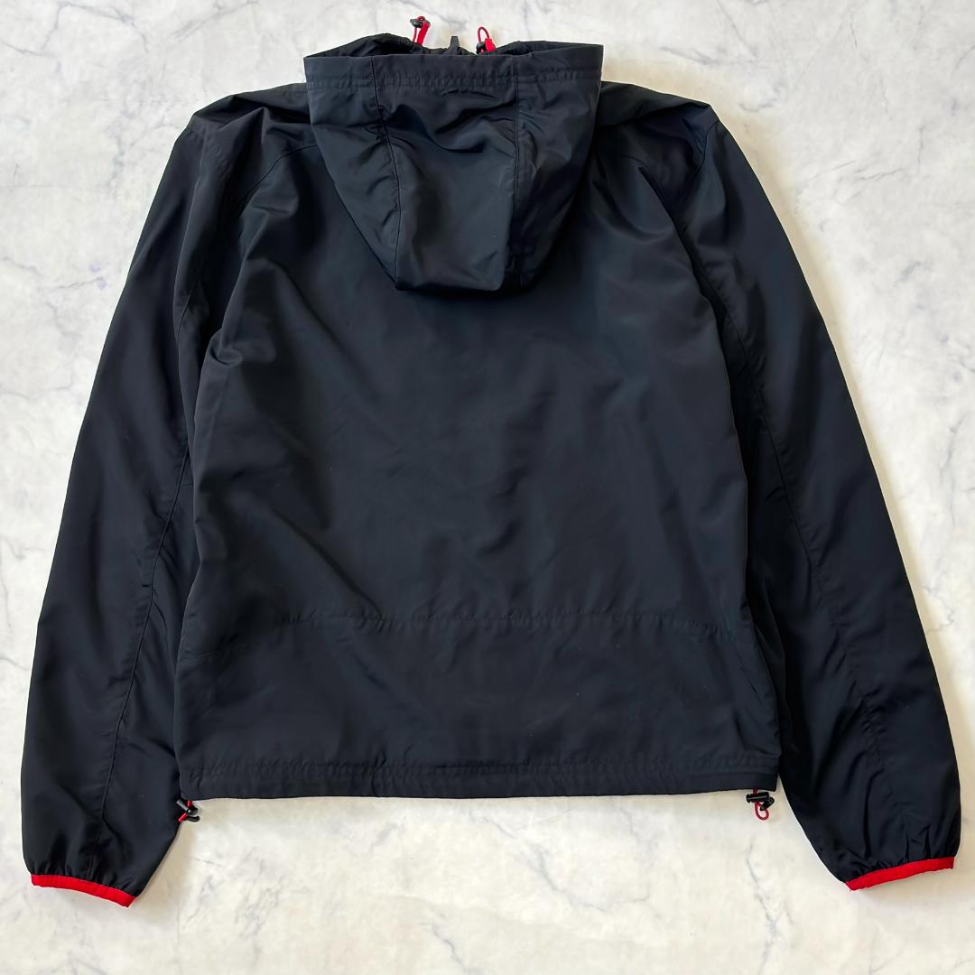 ポロラルフローレン パーカーナイロンジャケット ビッグポニー 袖ロゴ 黒 tu2