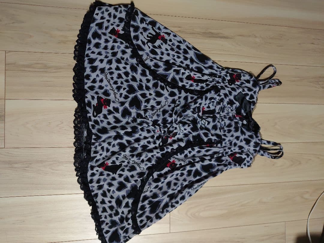 morphose　ネコ豹柄jsk ロリィタジャンパースカート