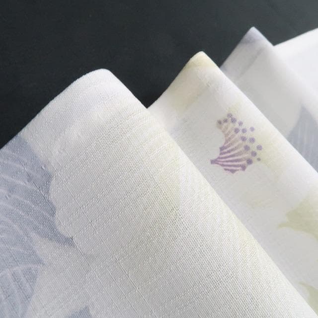 新品 撫松庵 セオアルファ 牡丹 洗える夏着物 仕付け糸付 小紋 浴衣 6281