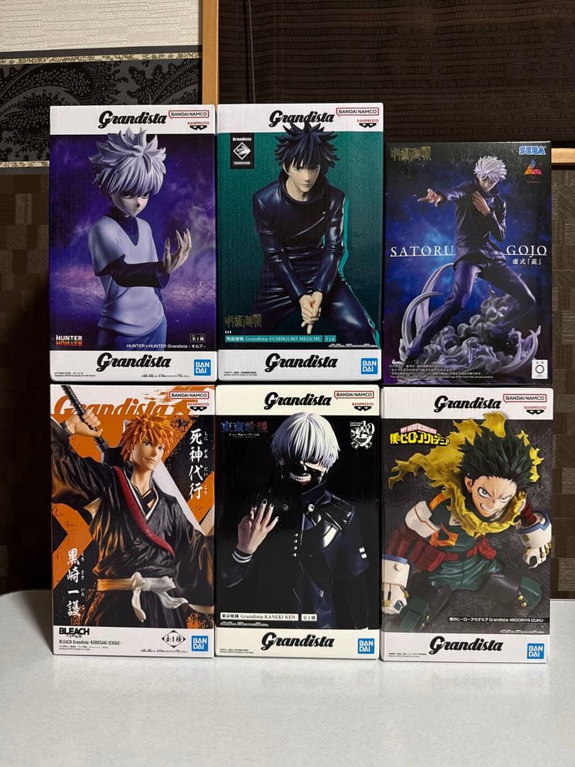 フィギュア　６点(五条悟　伏黒恵　キルア　黒崎一護　金木研　緑谷出久)