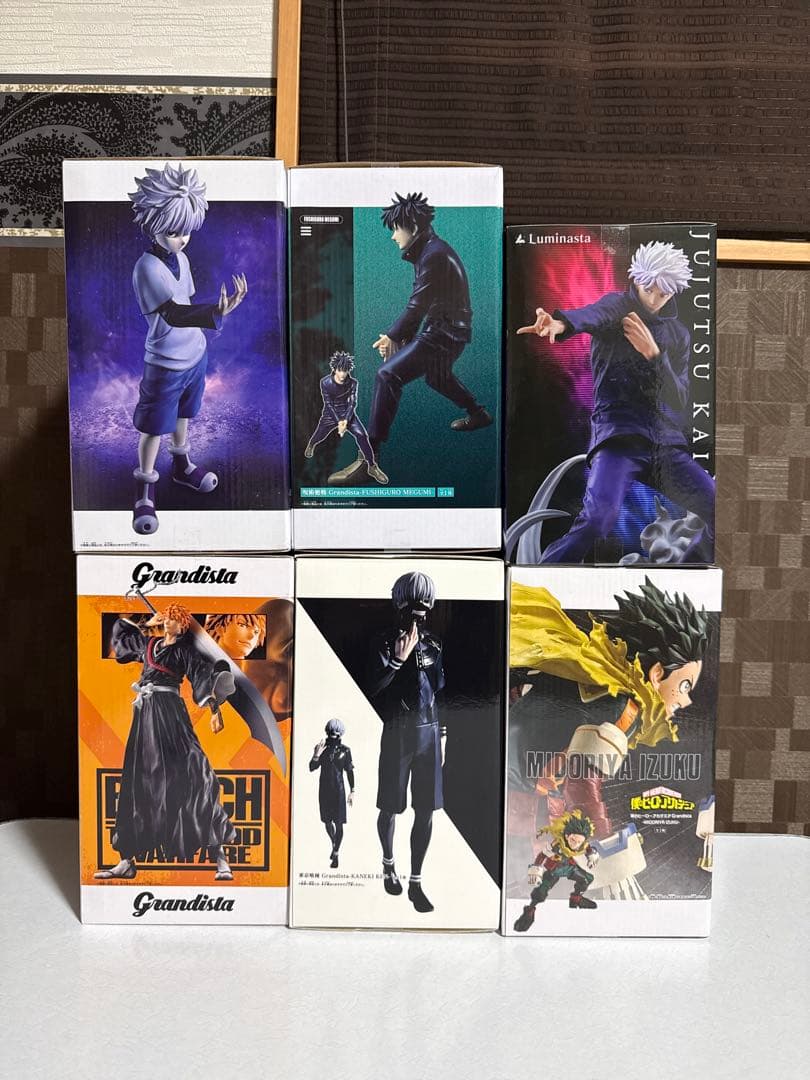 フィギュア　６点(五条悟　伏黒恵　キルア　黒崎一護　金木研　緑谷出久)