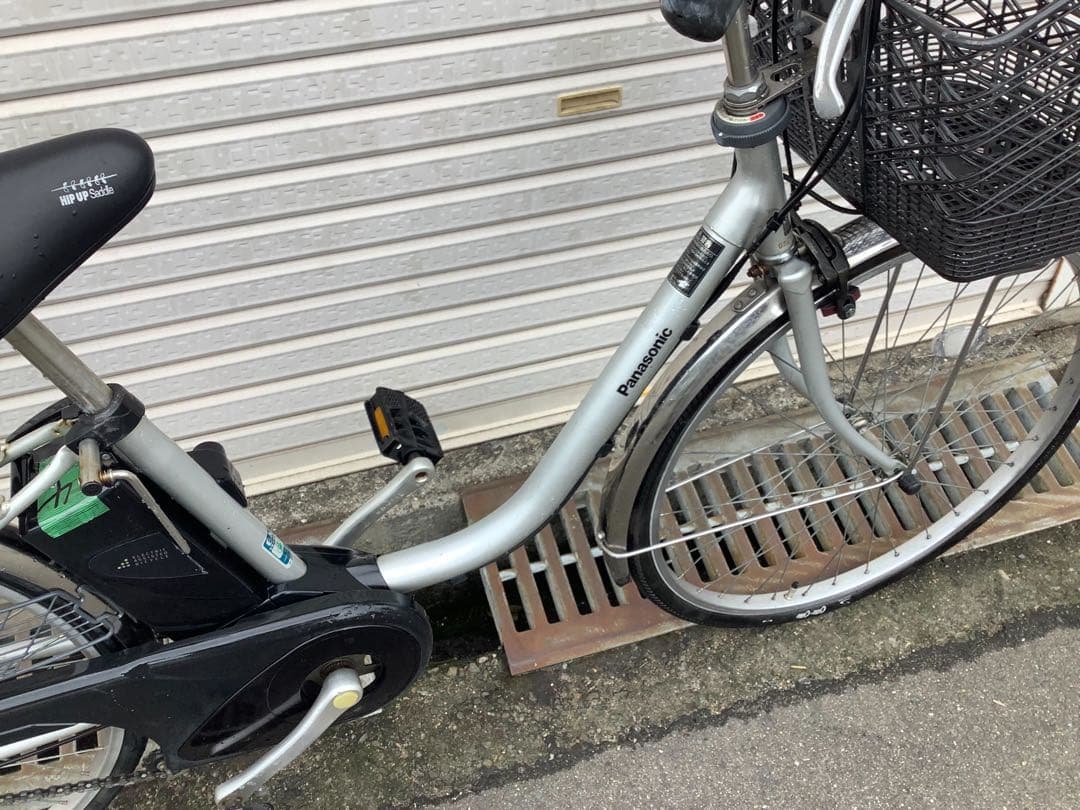 パナソニック新機種電動アシスト自転車viviTX26インチシルバーボディー