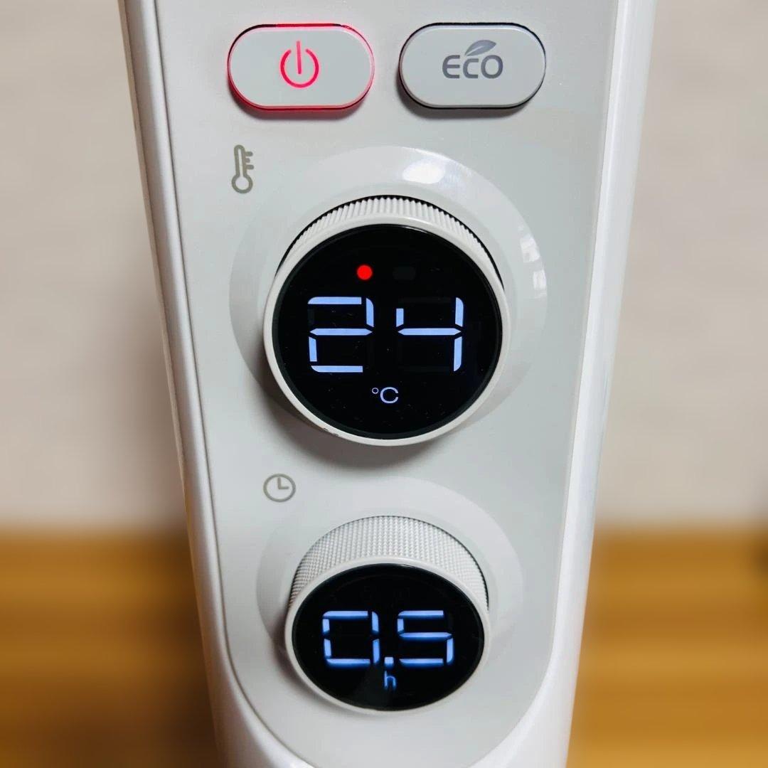 【美品】デロンギ アミカルド オイルヒーター ライトグレー RHJ45M1115