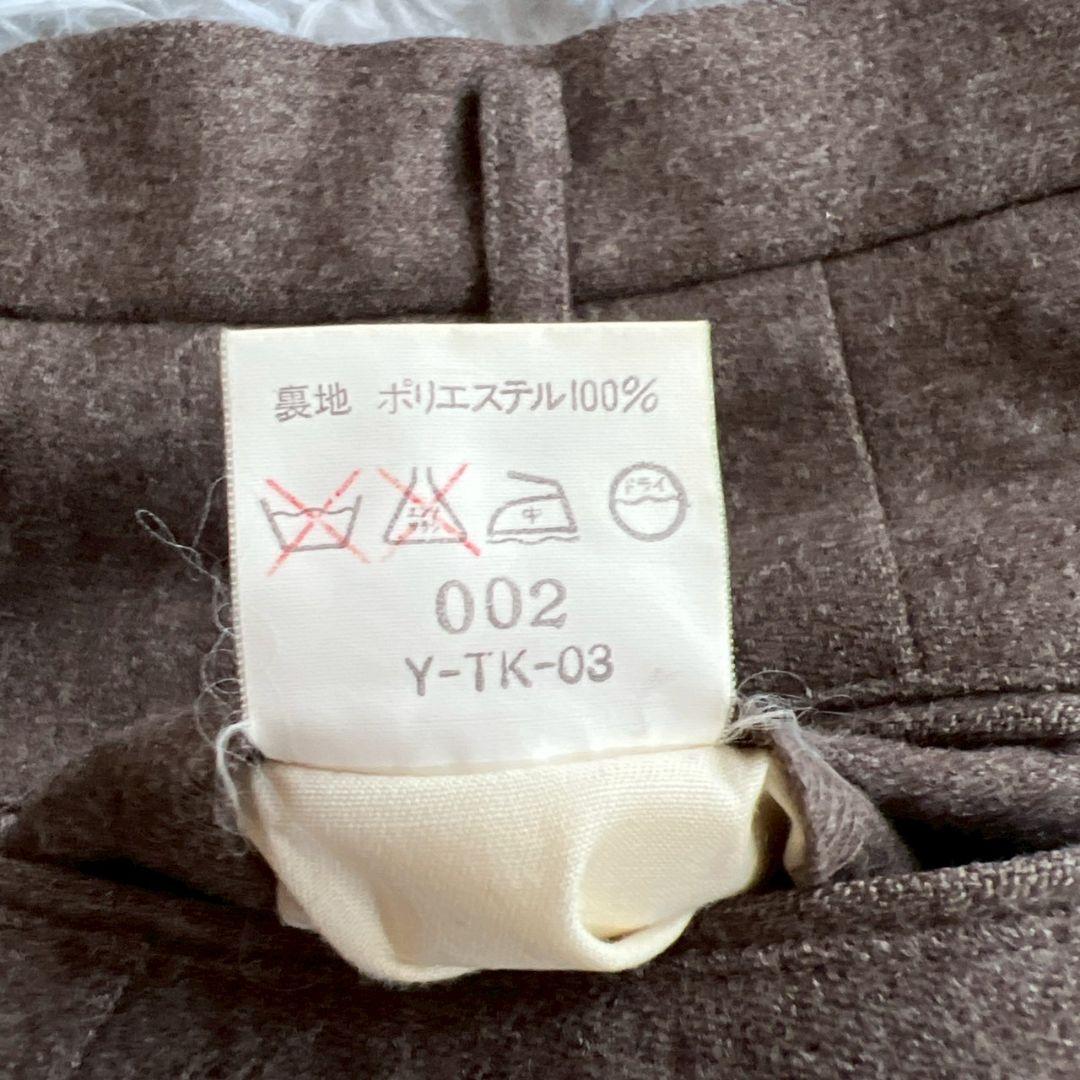 美品✨【クリスチャンディオール】ウール ブラウン タック入りスラックス S