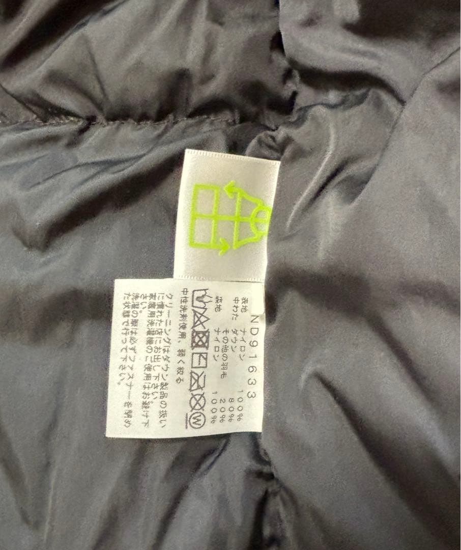 THE NORTH FACE ヌプシダウンベスト Lサイズ レッド/ブラック