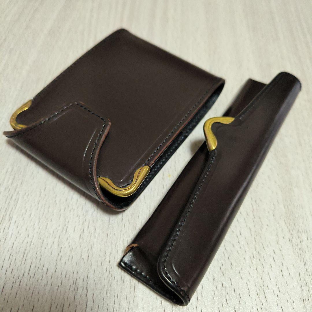 池之端銀革店メモ帳ペンケースセット