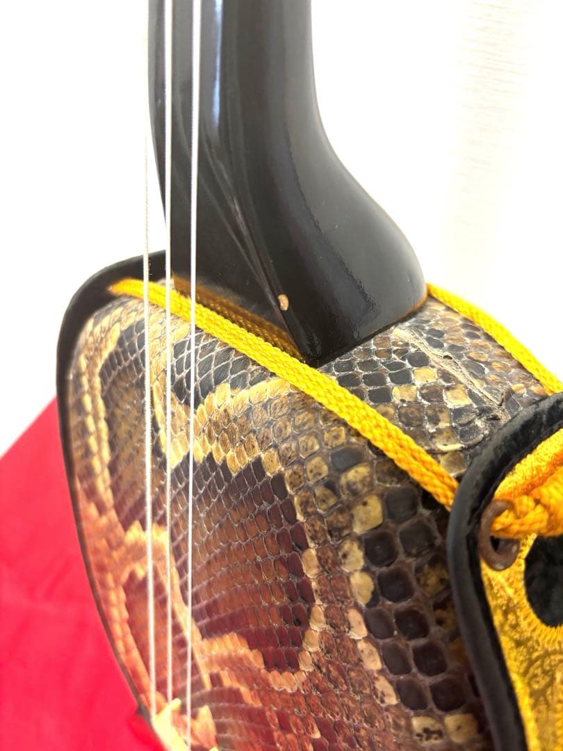 沖縄ちむぐくる三線　本蛇皮　強化張り　価格応相談可