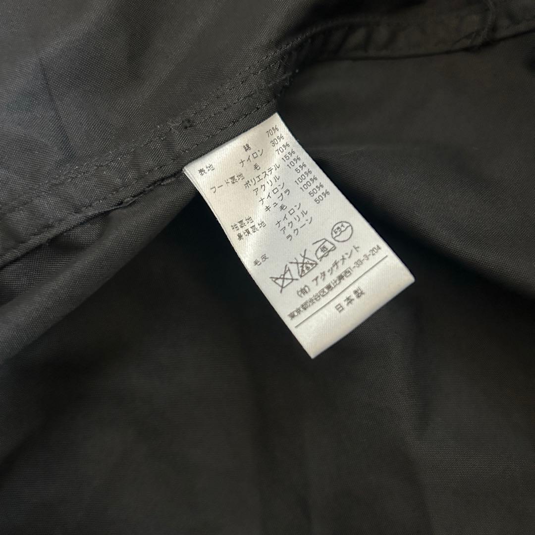 ATTACHMENT アタッチメント モッズコート　ライナー付　ブラック　1