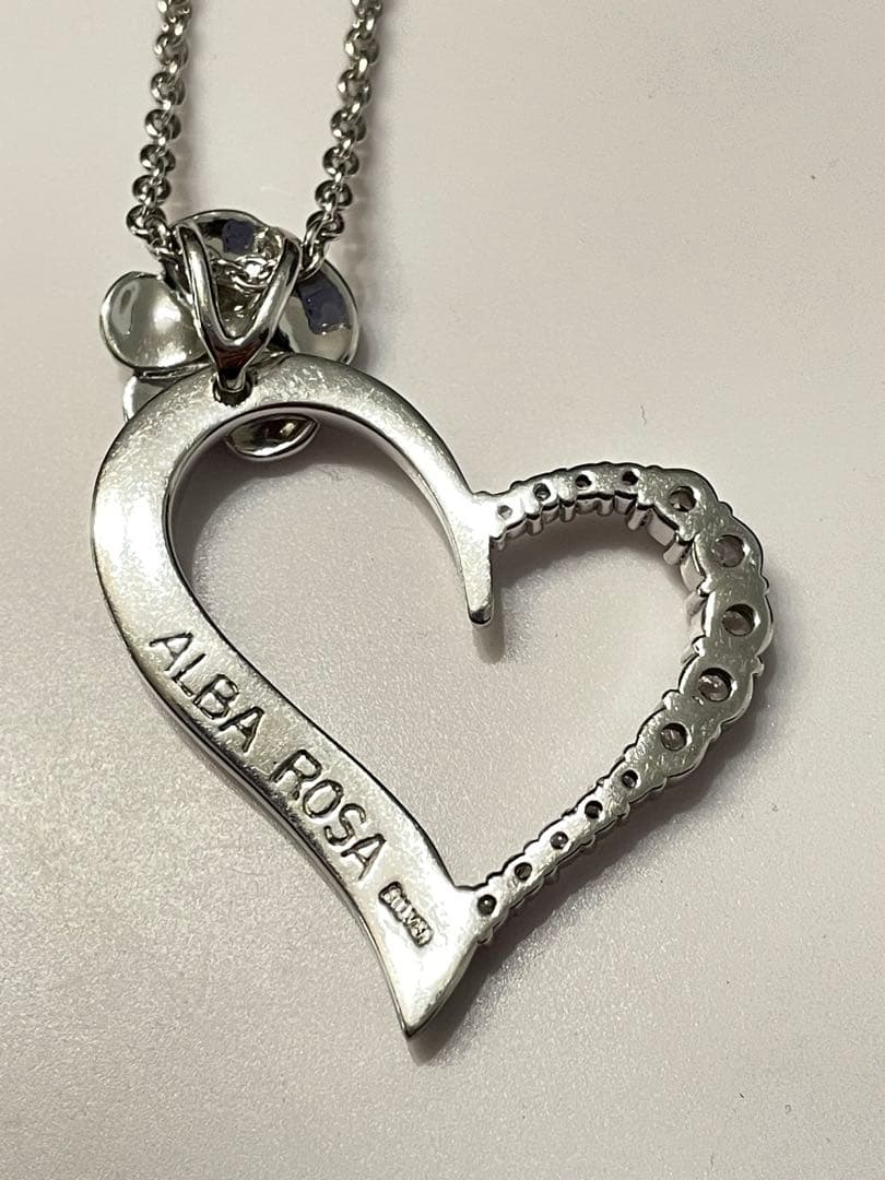 ★【極希少】ALBA ROSA オープンハート　ネックレス　silver925★