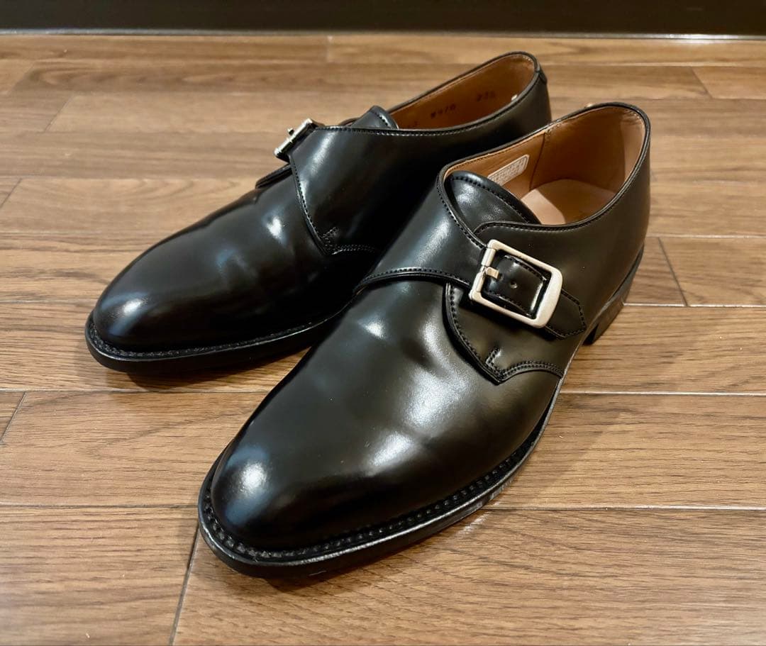 【美品】REGAL リーガル W910 コードバン モンクストラップ 23.5㎝