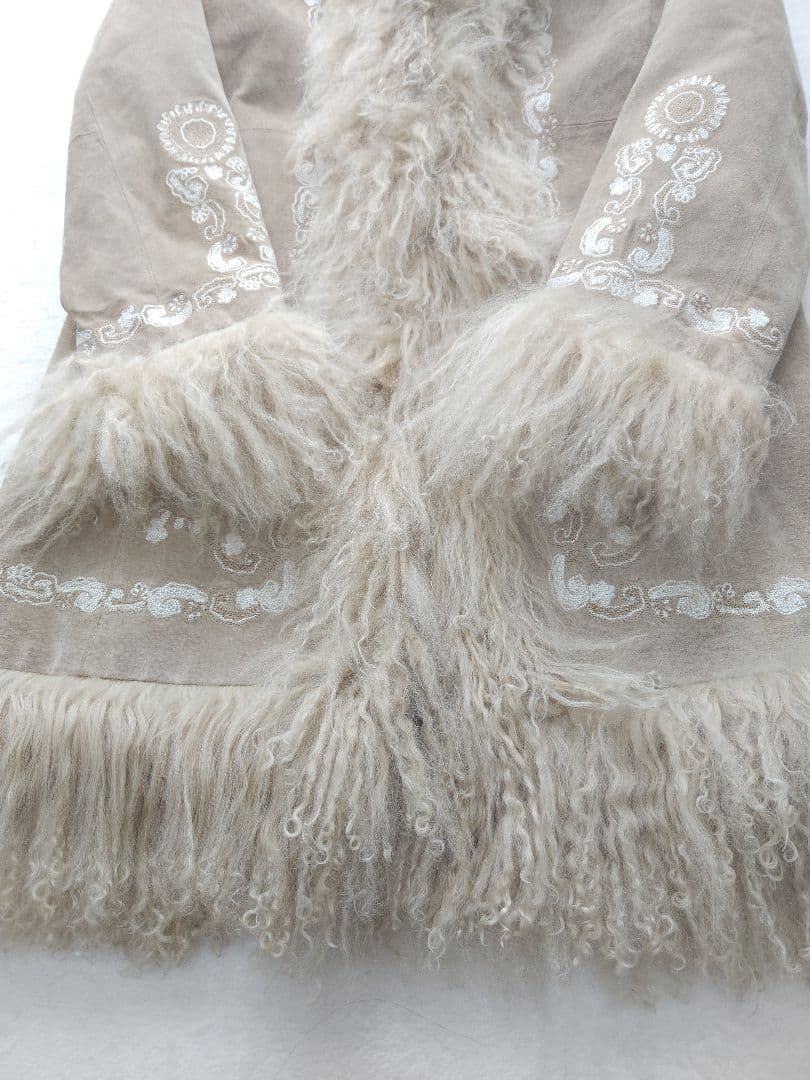 MaxMara MARINARINALDI 美品 高級ラムスキンファーコート