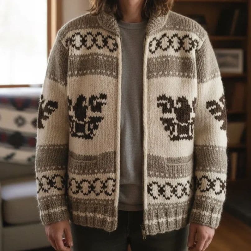 【新品/未使用】本場カナダ輸入/カウチングセーター・アウター46サイズ