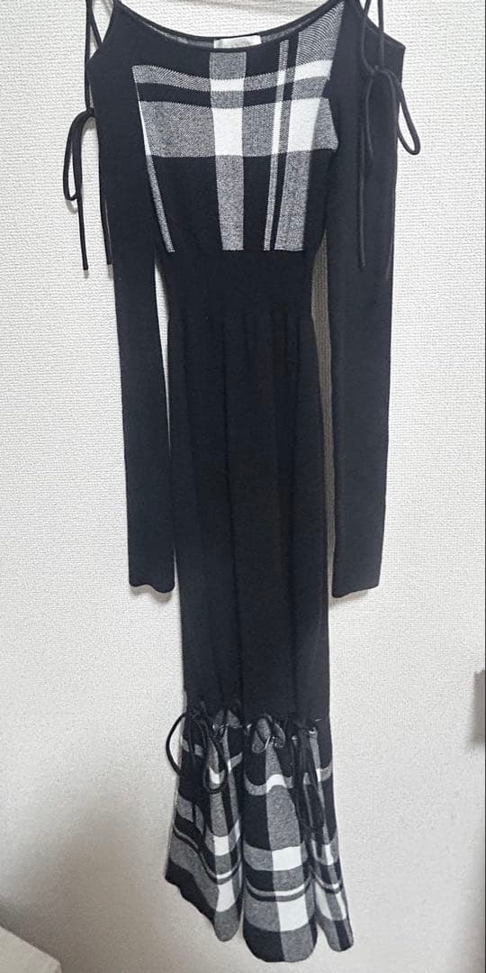 Randy ランディ String core plaid dress F-S