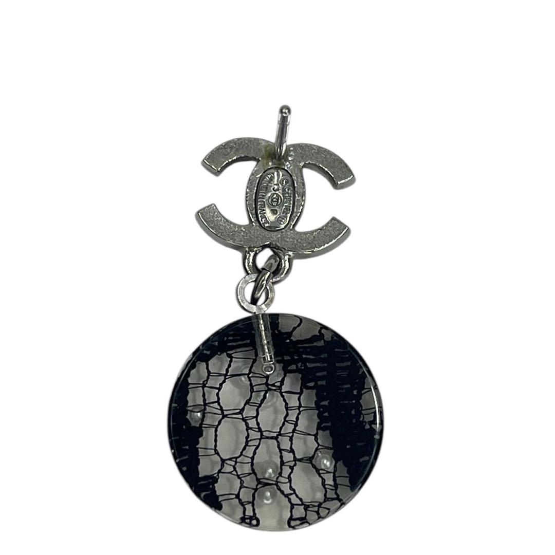 極美品‼️ CHANEL シャネル　ピアス　ココマーク　ラインストーン　クリア