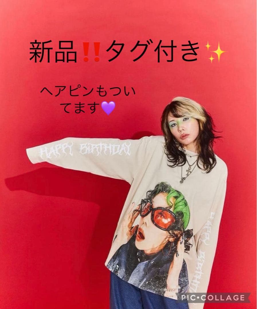 新品タグ付き✨Re. アールイードット仲里依紗BirthdayロングTシャツ