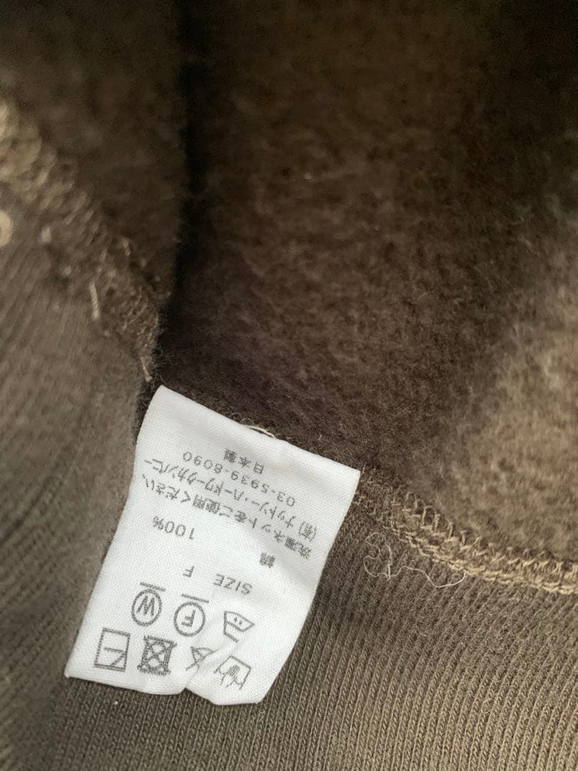 お値下げ　 トゥジュー　フード付きパーカー スウェット　ブラウン