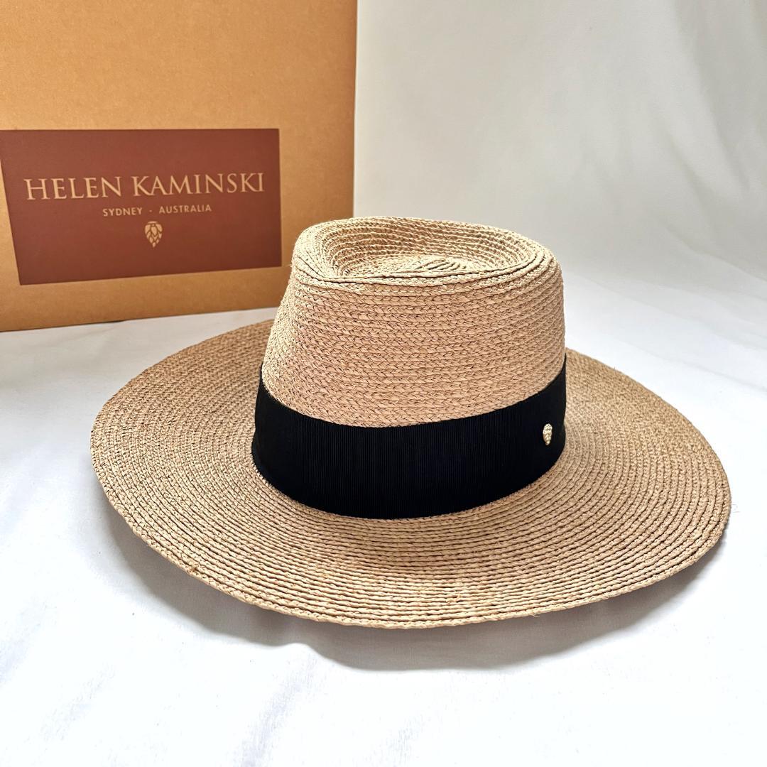 未使用 ヘレンカミンスキー ストローハット PLATH ラフィア ベージュ