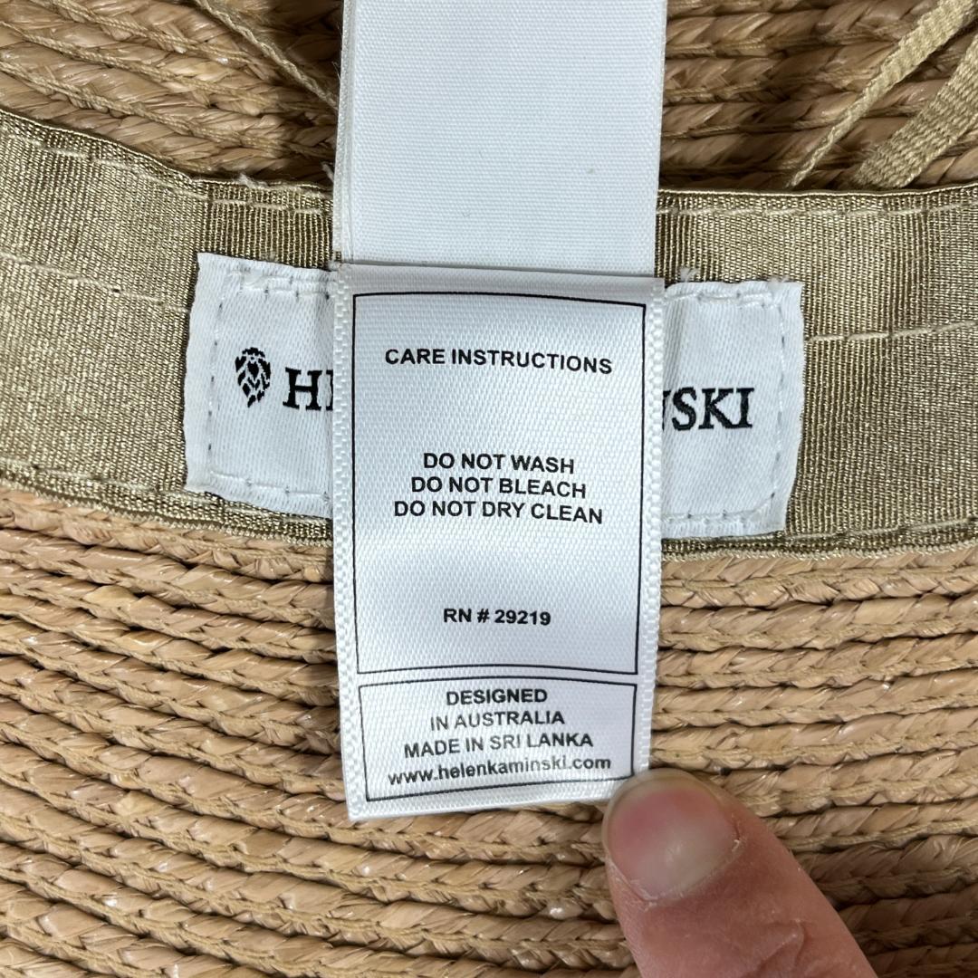 未使用 ヘレンカミンスキー ストローハット PLATH ラフィア ベージュ