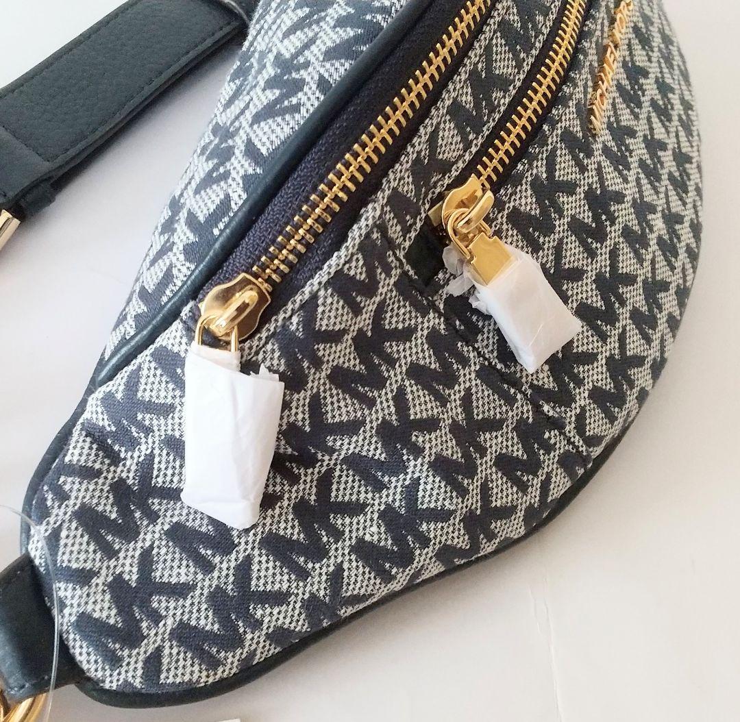 未使用 MICHAEL KORS ウエストバッグ キャンバス モノグラム 美品