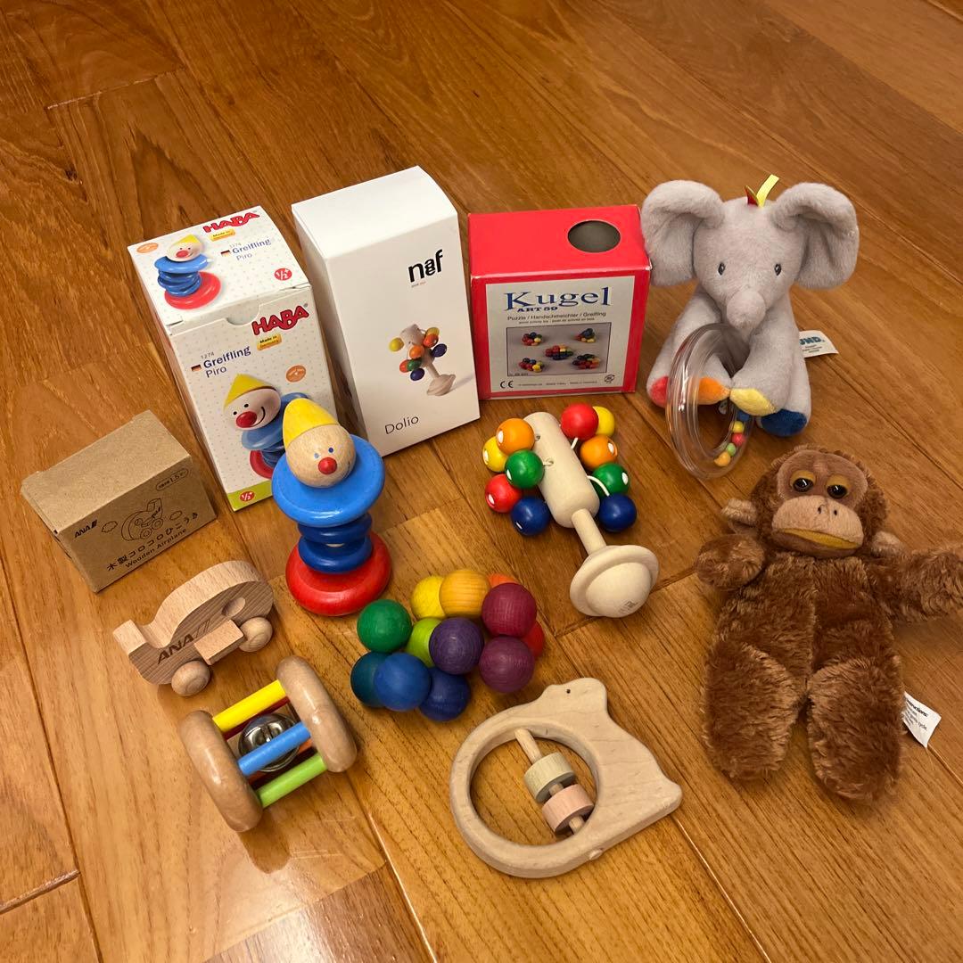 木製おもちゃセット カラフル　ネフ社　HABA Kugel