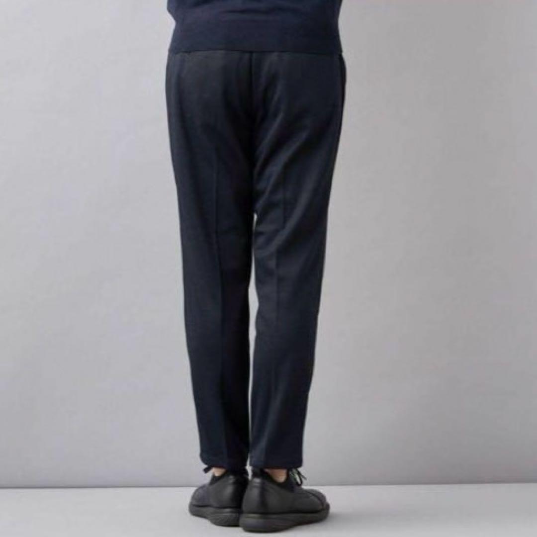 未使用タグ付【金のパジャマスーツ】プレミアムウールジャージセット 紺無地調　M