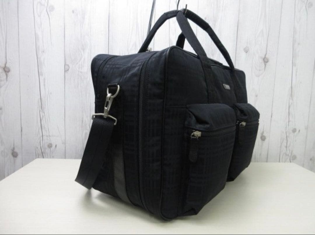 BURBERRY バーバリーゴルフ ボストンバッグ 2way ナイロン×レザー