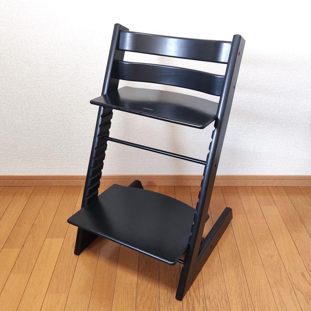 【極美品】STOKKE No.4トリップトラップ ブラック 黒