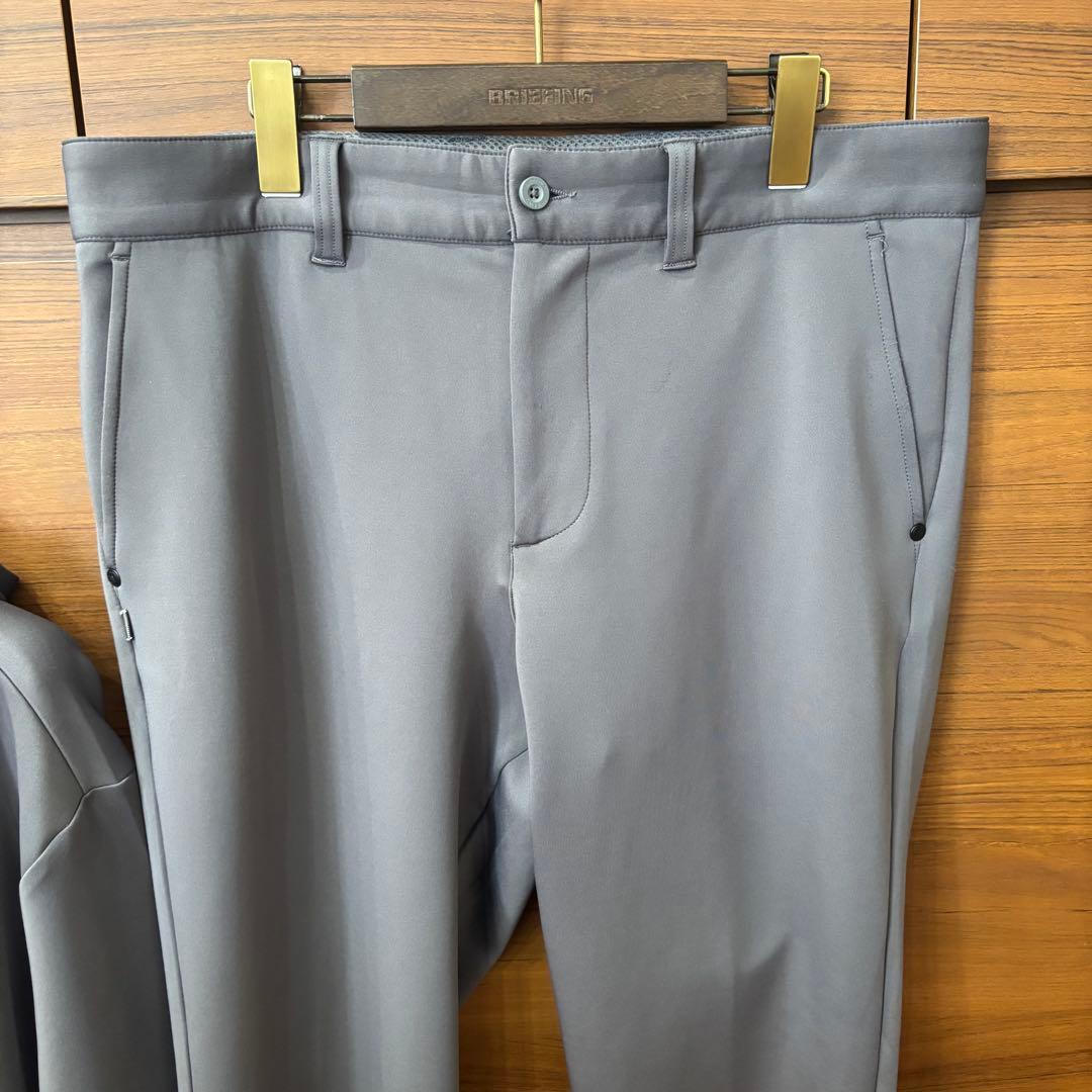 BRIEFING GOLF 3Dロゴセットアップグレー上メンズL 下XL
