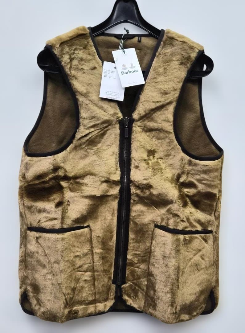Barbour バブアー フロントジップ ファー ライナー ベスト　40