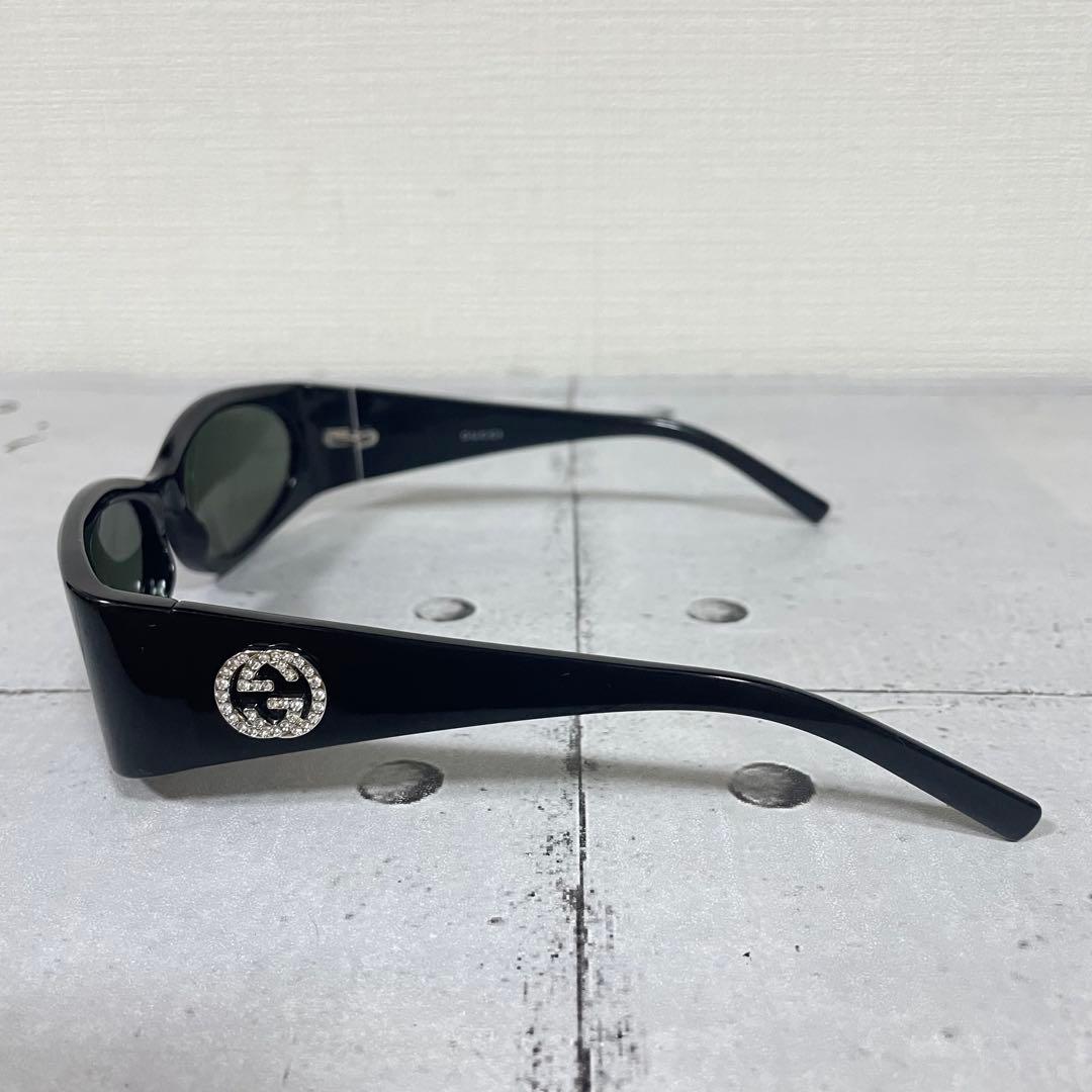GUCCI グッチ　サングラス GGロゴ　インターロッキング ラインストーン 黒