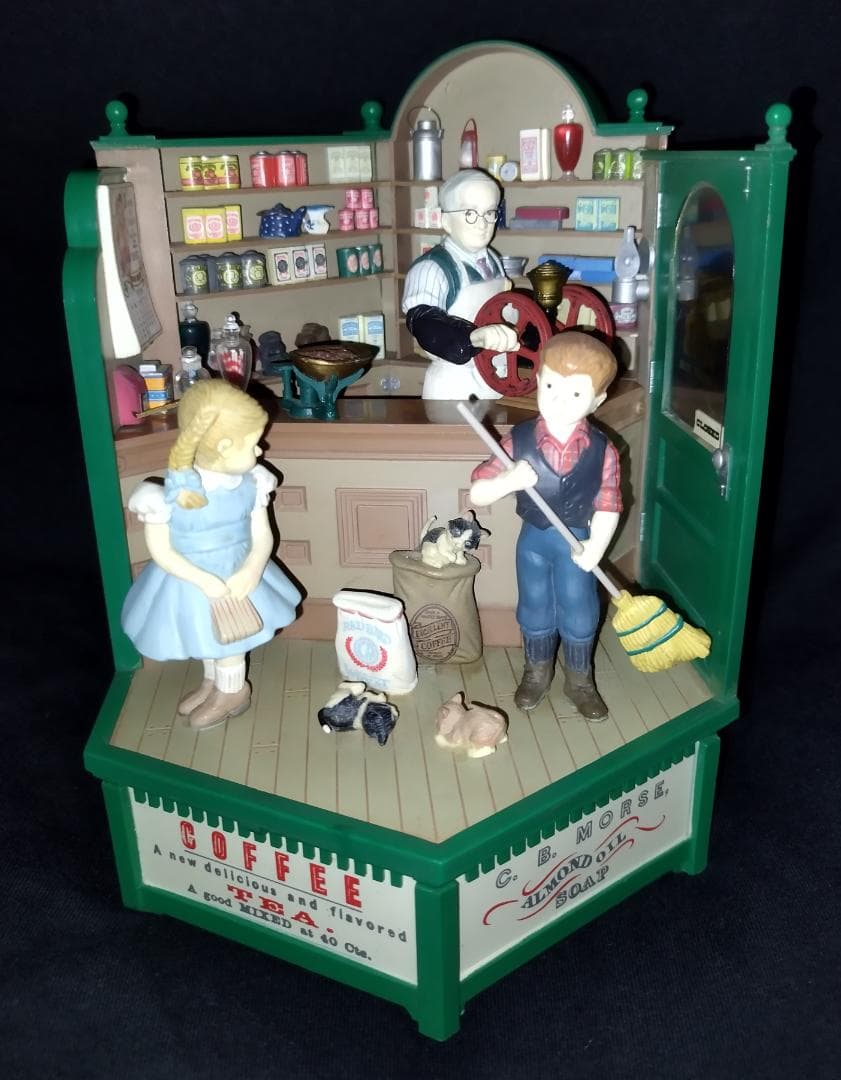 【美品】ENESCO エネスコ 電飾付最上級 オルゴール 喫茶店