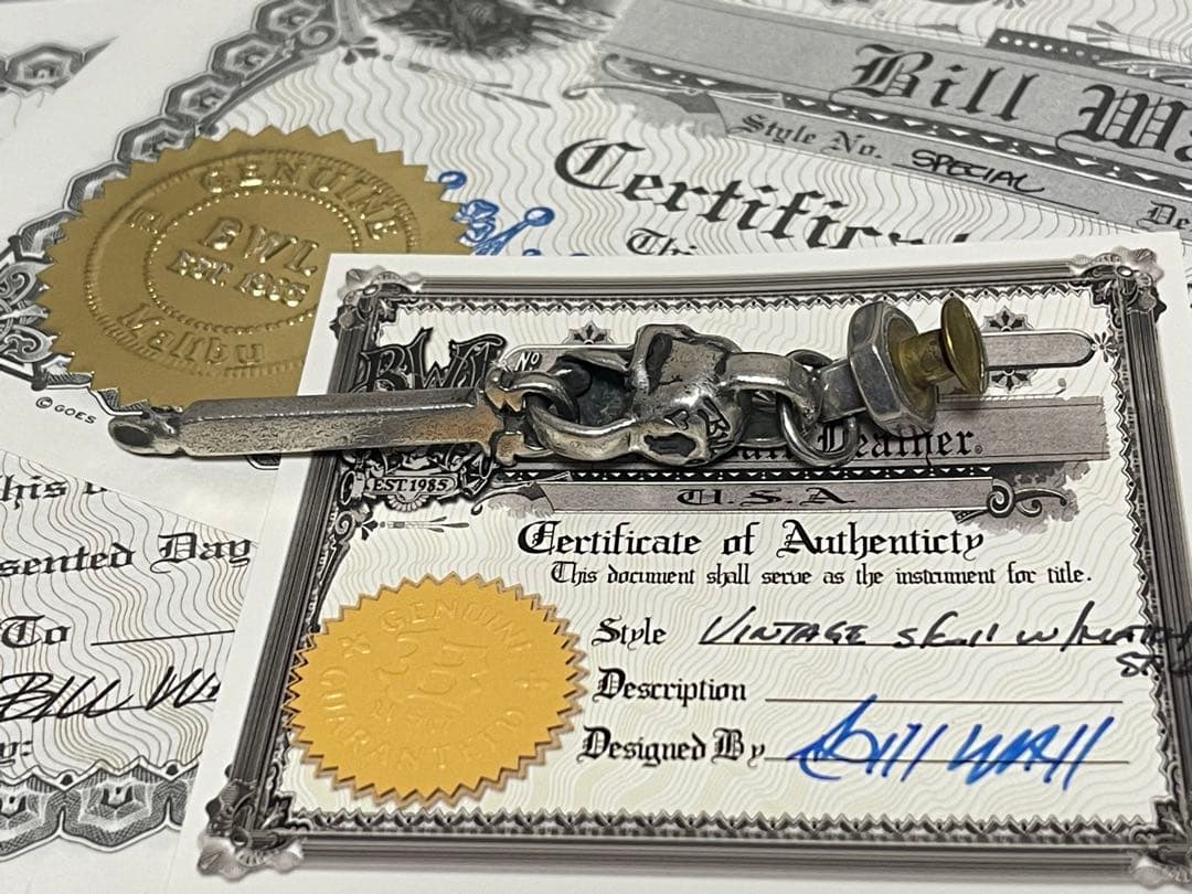 葵 BWL Vintage Skull Wallet Ring