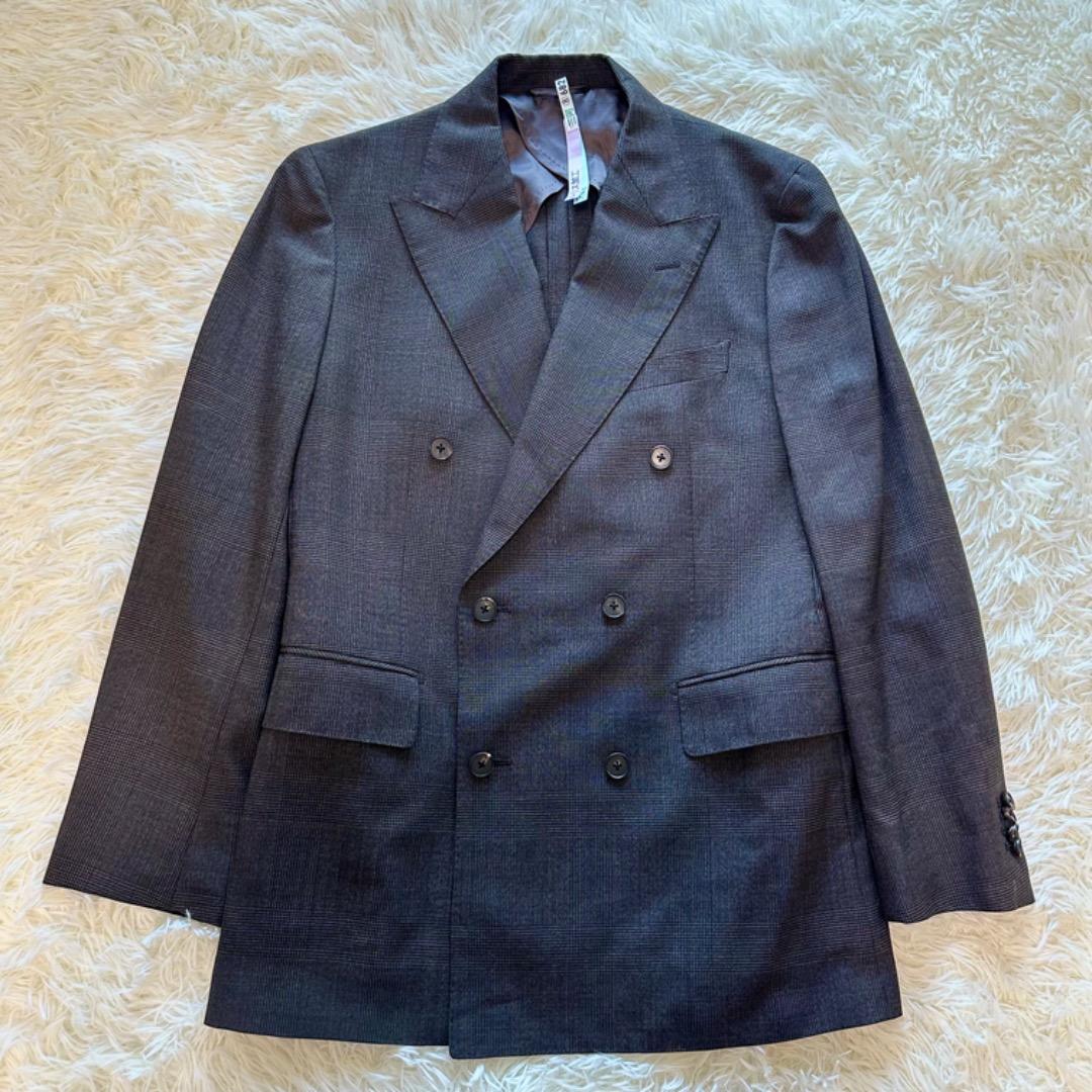 WACK　カノニコ セットアップ スーツ ダブル ウール チェック