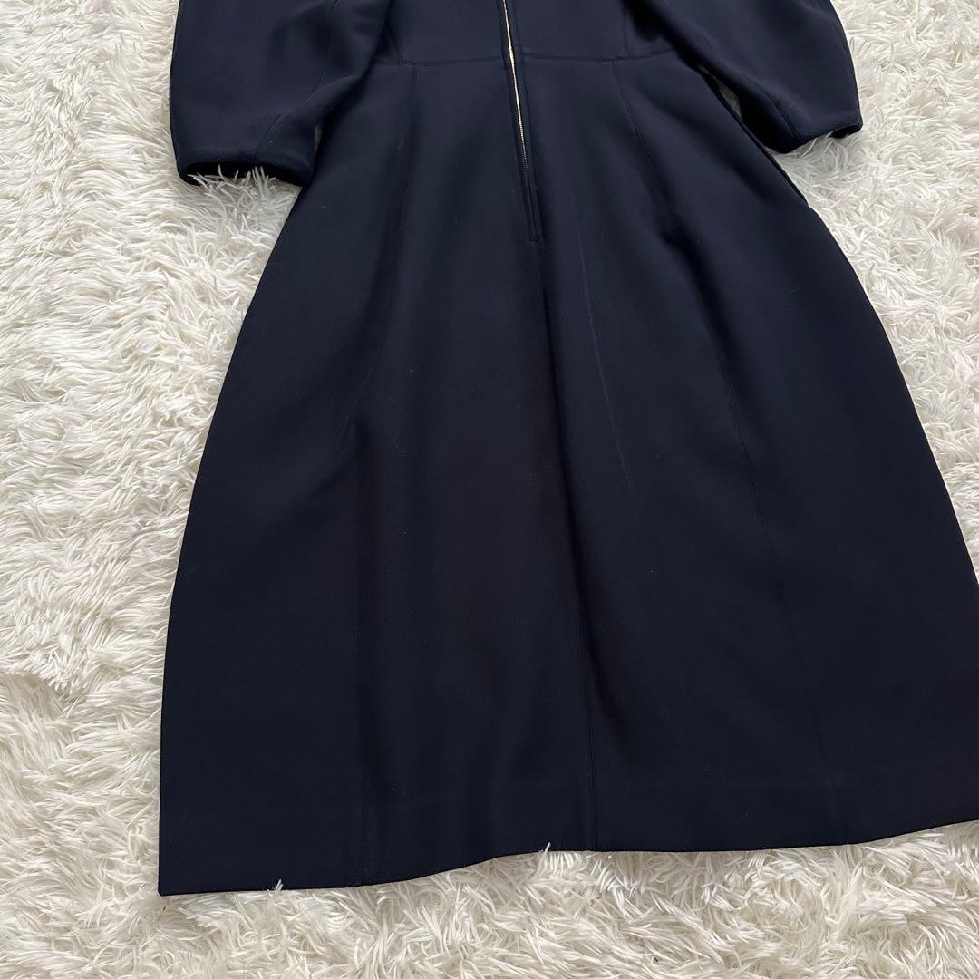 Demi-Luxe BEAMS　コンパクトシームワンピース　ネイビー　サイズ38