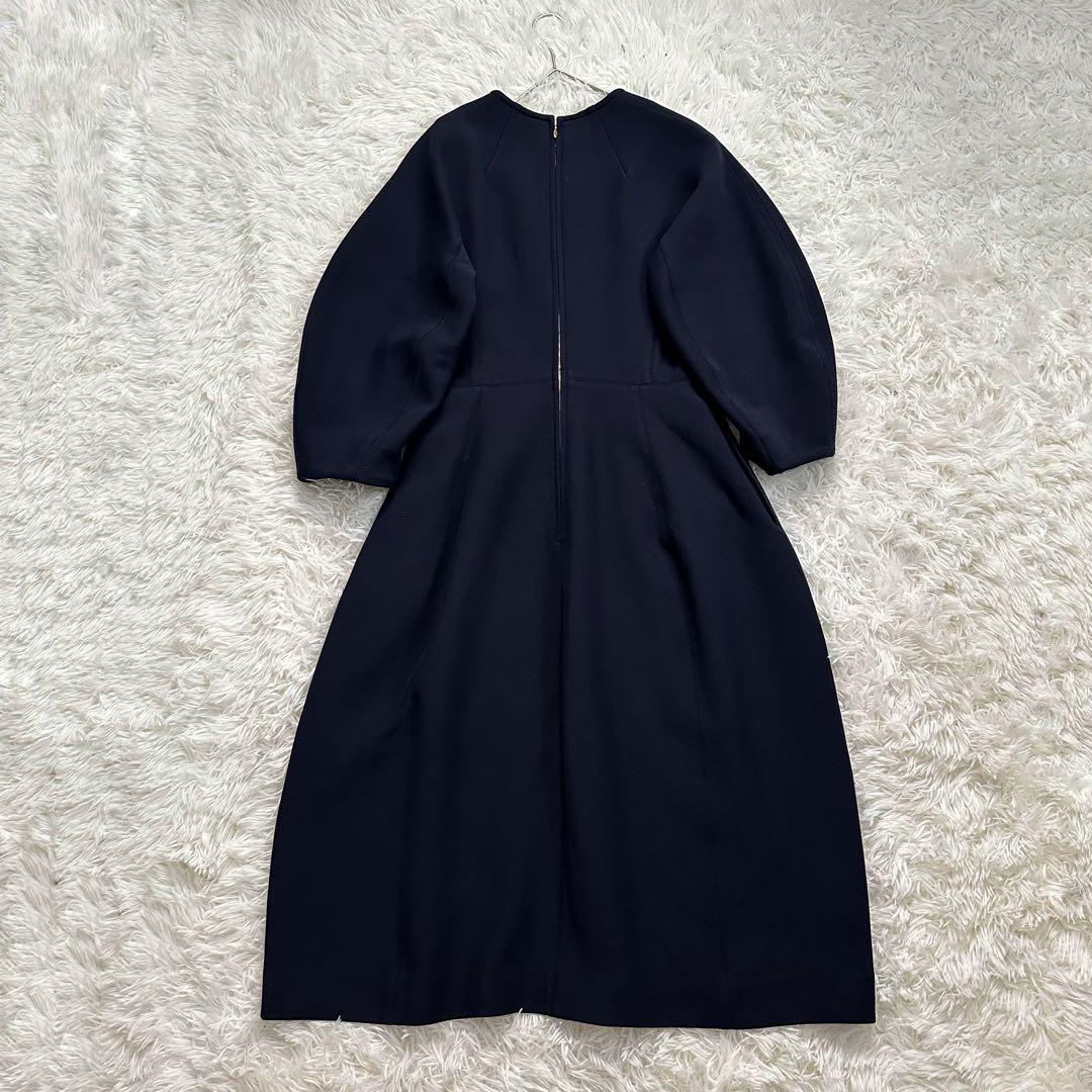 Demi-Luxe BEAMS　コンパクトシームワンピース　ネイビー　サイズ38