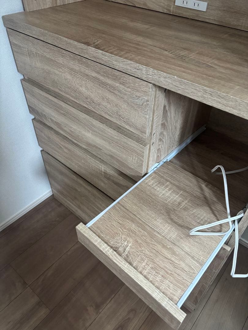 ガラス扉キッチン収納 5段/7段可動棚