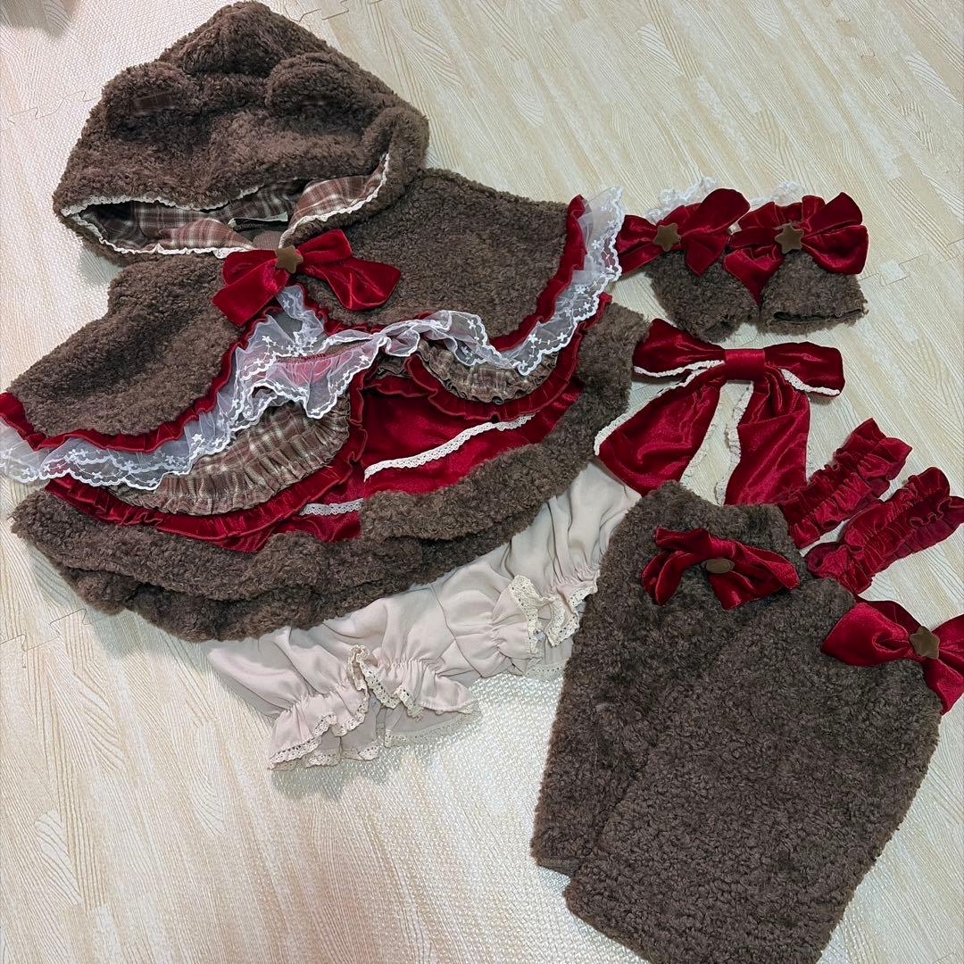 マリームーン コスプレ クリスマスチェックショコラベア バレンタイン 衣装