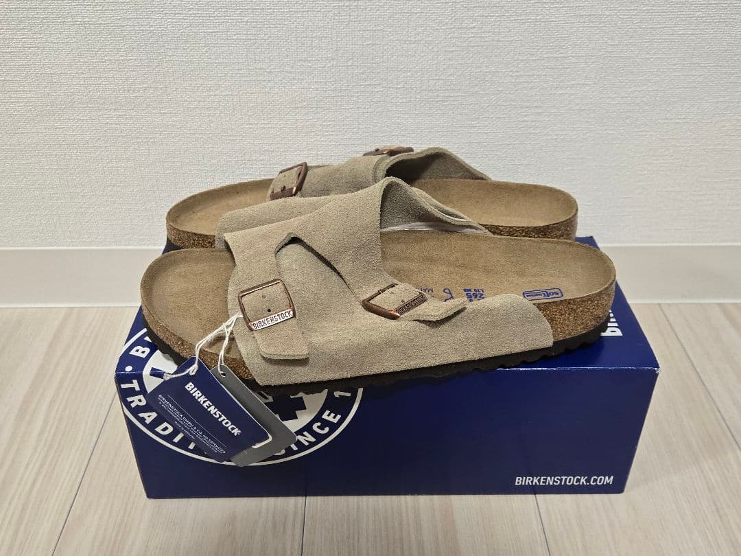 【新品/タグ/箱付き】ビルケンシュトック チューリッヒ サンダル41 26.5㎝