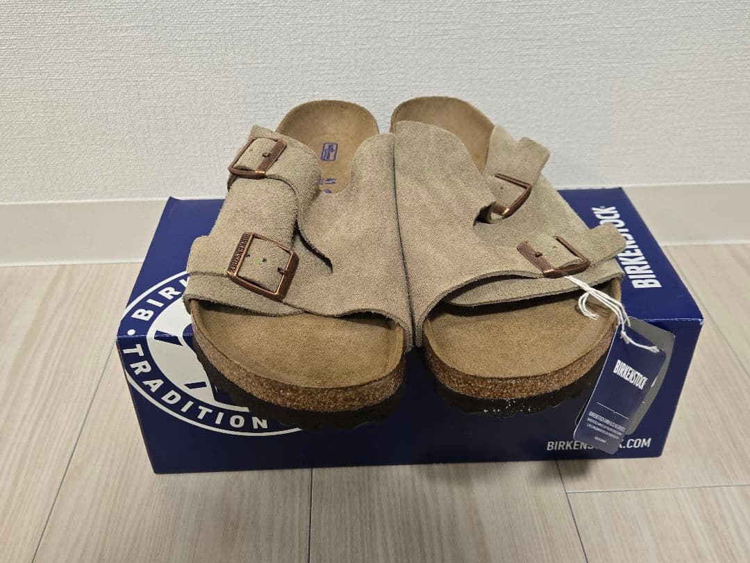 【新品/タグ/箱付き】ビルケンシュトック チューリッヒ サンダル41 26.5㎝