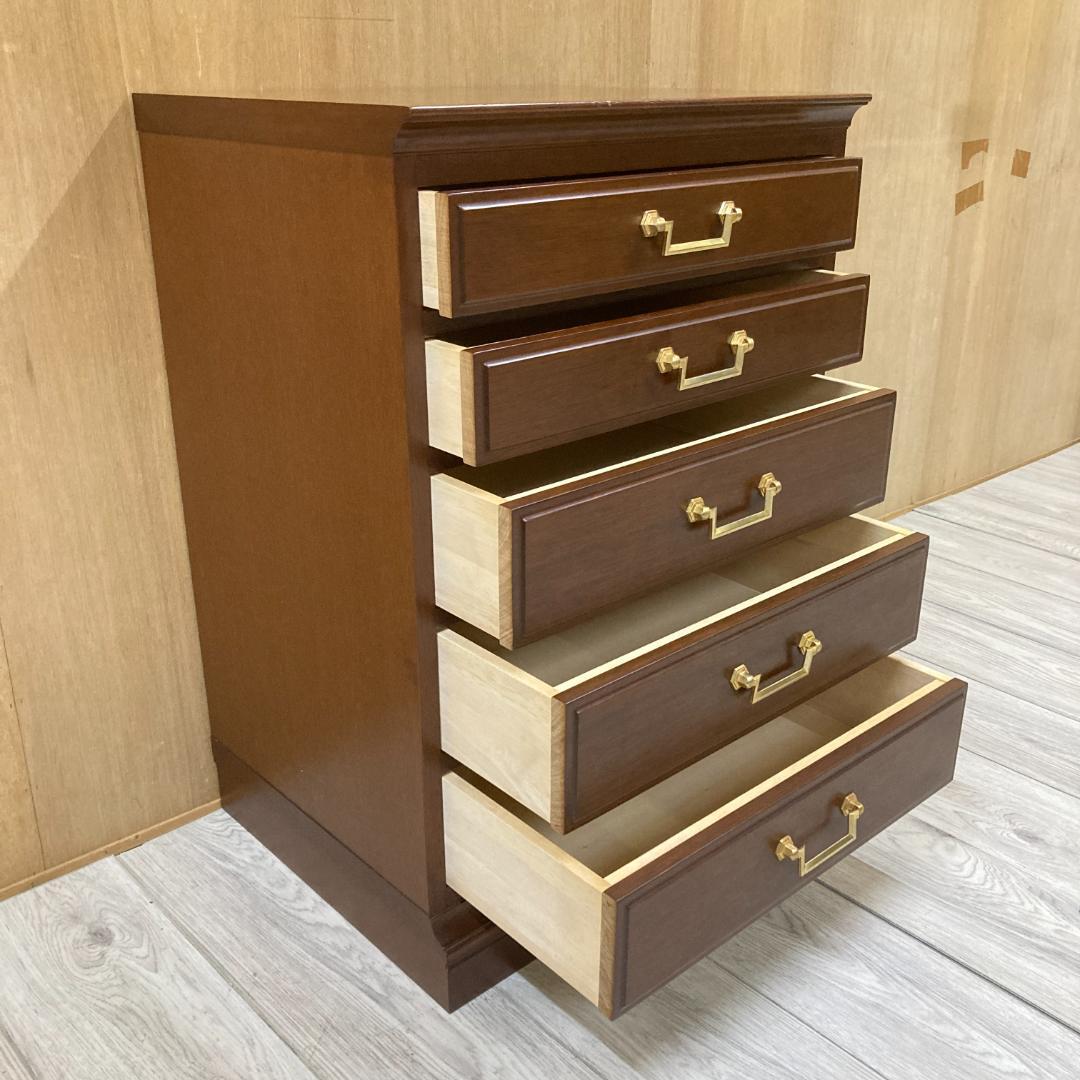 【マルニ】地中海シリーズ　5段チェスト 収納　タンス
